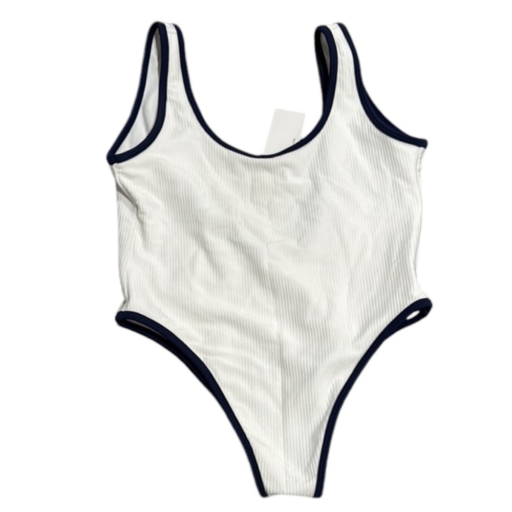 TJ Swim White One Piece